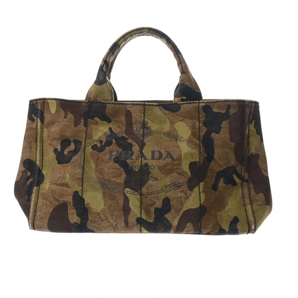 Prada Camouflage Tote Canapa Canvas Bag - Picture 2 of 11